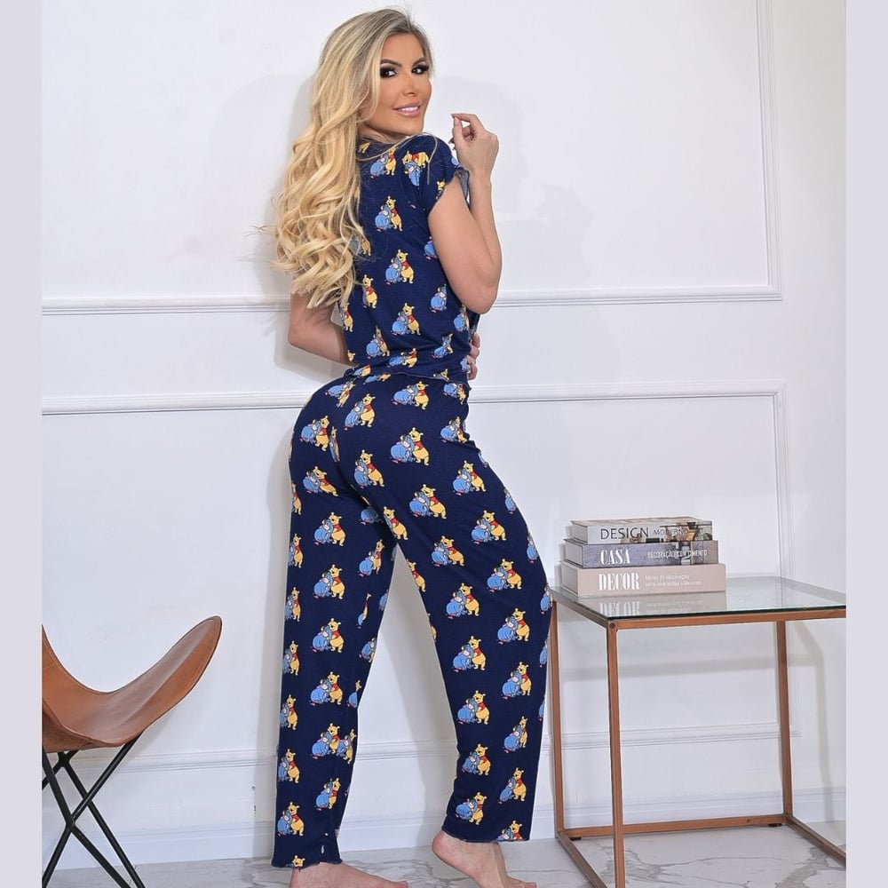 Pijama Luana Com Blusinha E Calça Lust Chick