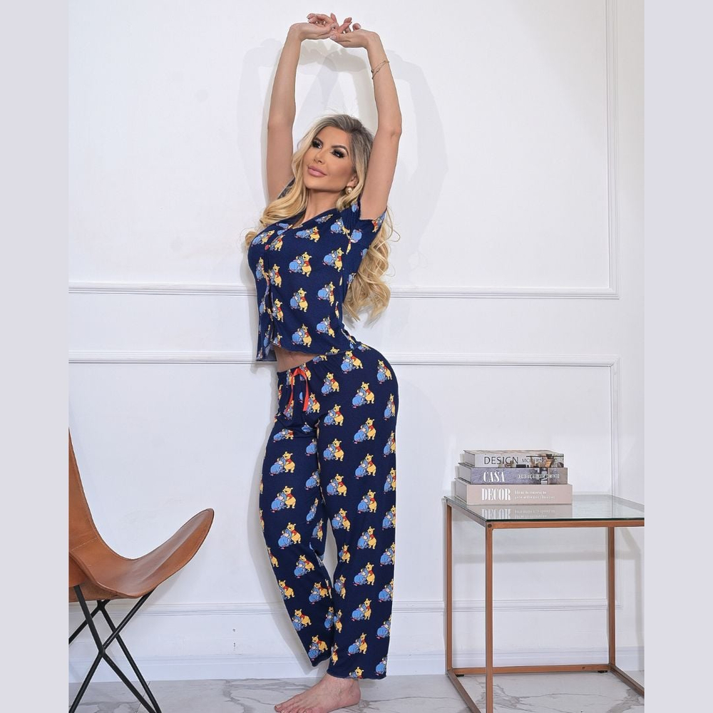 Pijama Luana Com Blusinha E Calça Lust Chick