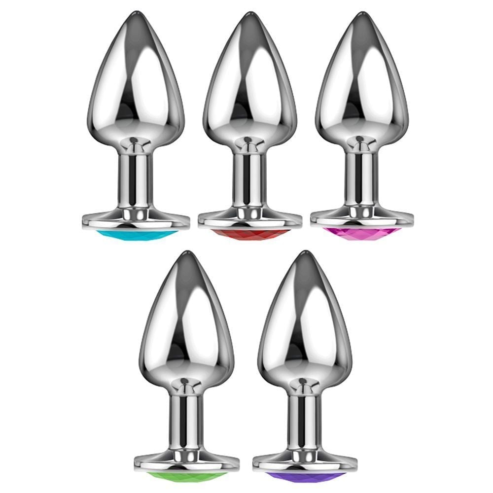 Plug Anal Silver Pedra Cristal La Pimienta