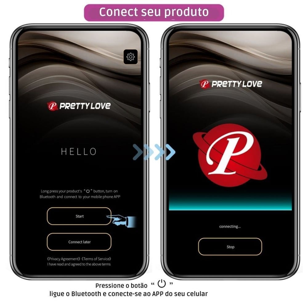 Vibrador Cápsula Wireless Doreen 12 Modos De Vibrações Com App Pretty Love