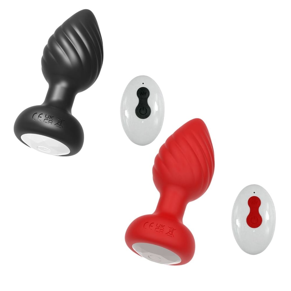 Plug Anal Escalonado Com Led 10 Vibrações E Controle Remoto Vibe Toys