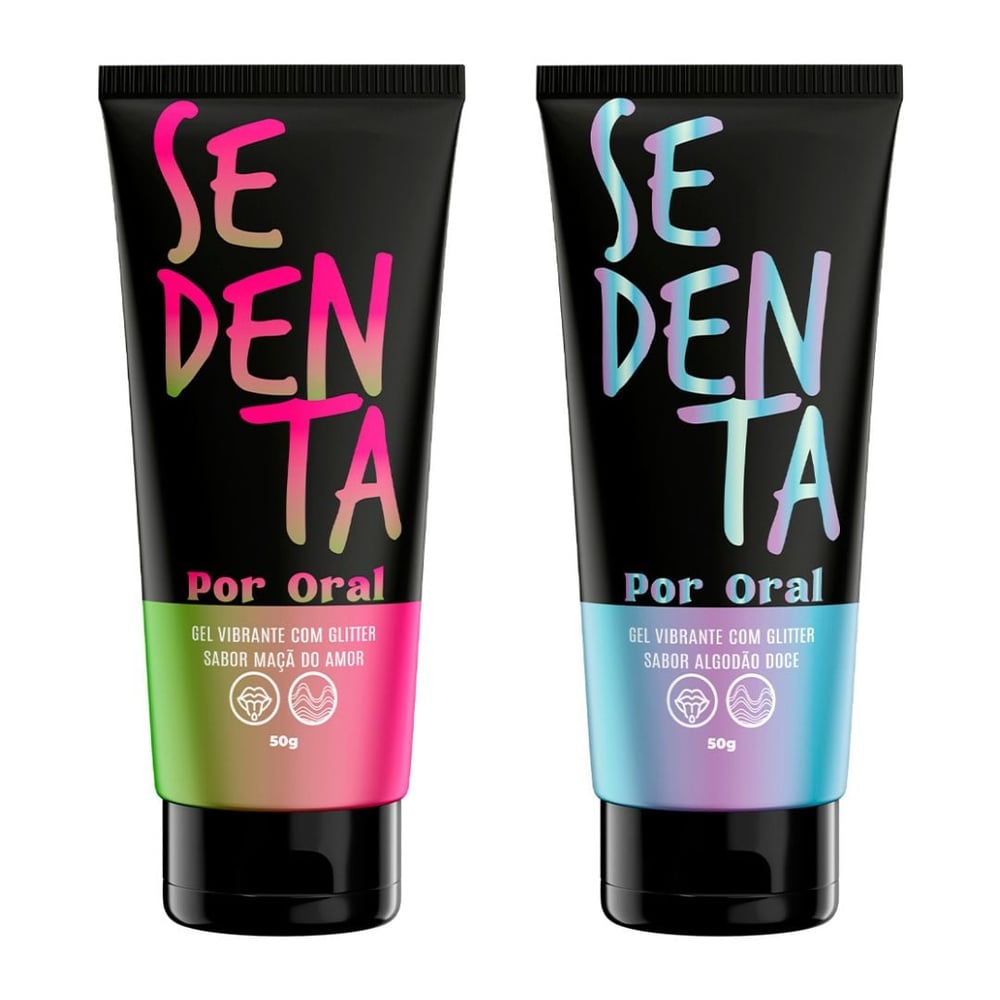 Sedenta Por Oral Gel Vibrante Com Glitter  50g Pepper Blend