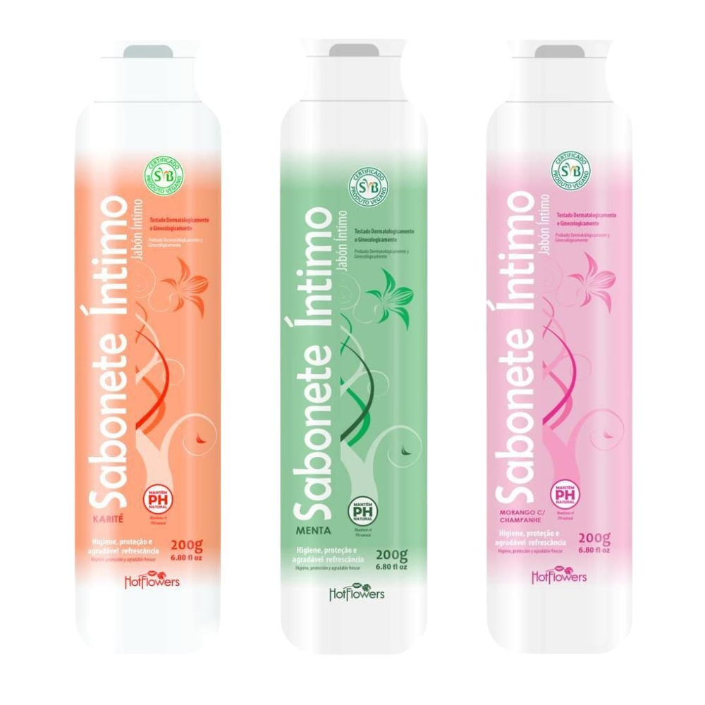 Sabonete íntimo 200ml Hot Flowers