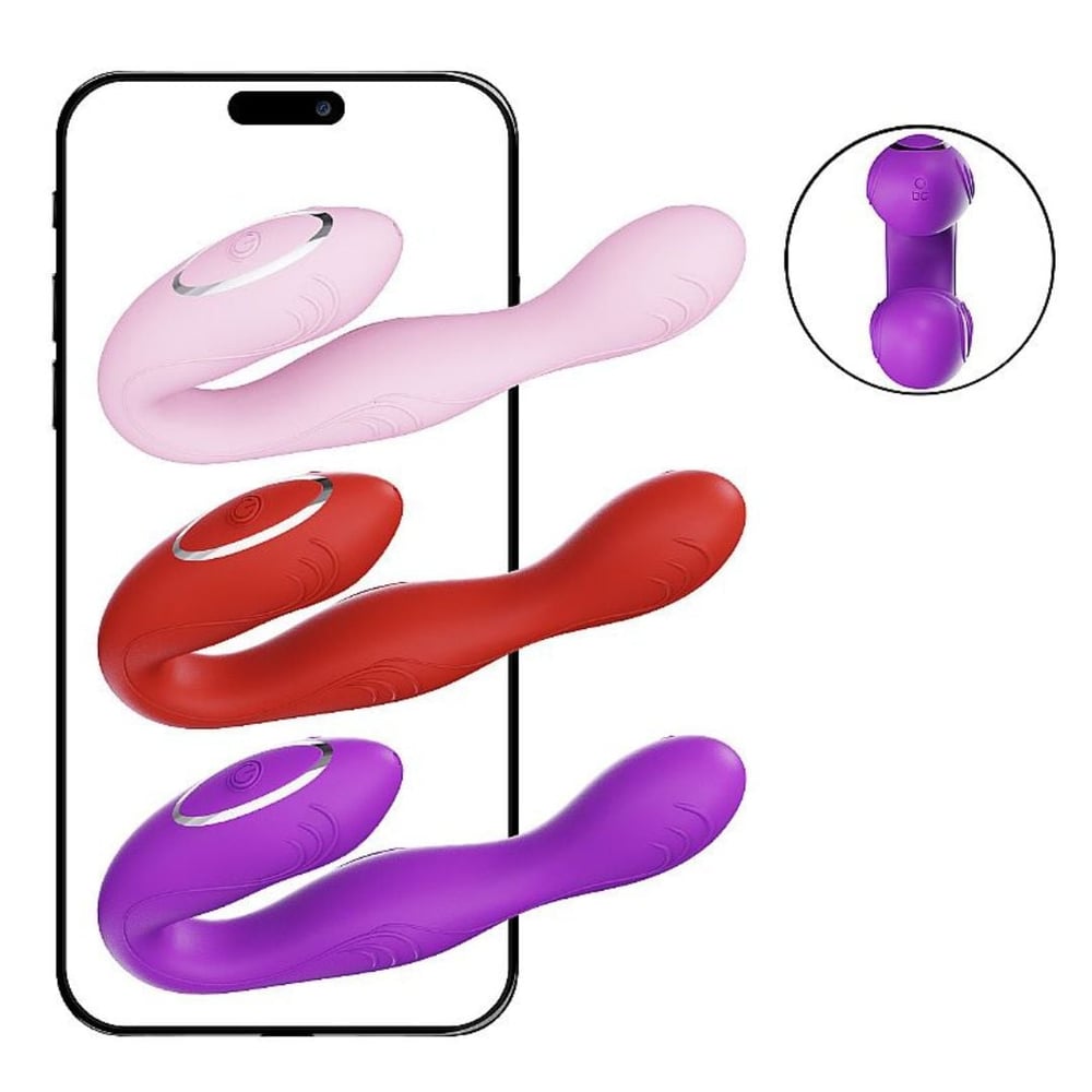 Vibrador Ponto G E Clítoris Com 9 Vibrações E Aplicativo Vibe Toys