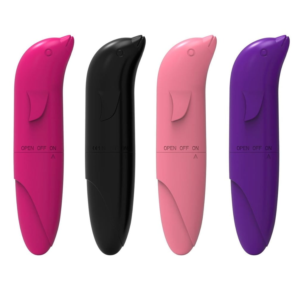 Vibrador Golfinho Plástico Liso Colors Youvibe