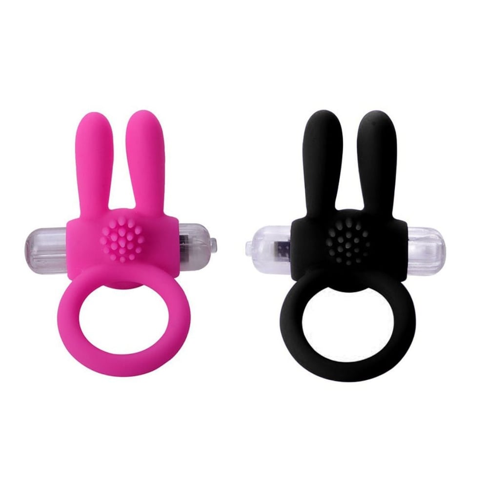 Anel Peniano Rabbit Com Cerdas Massageadoras E Vibração Vibe Toys
