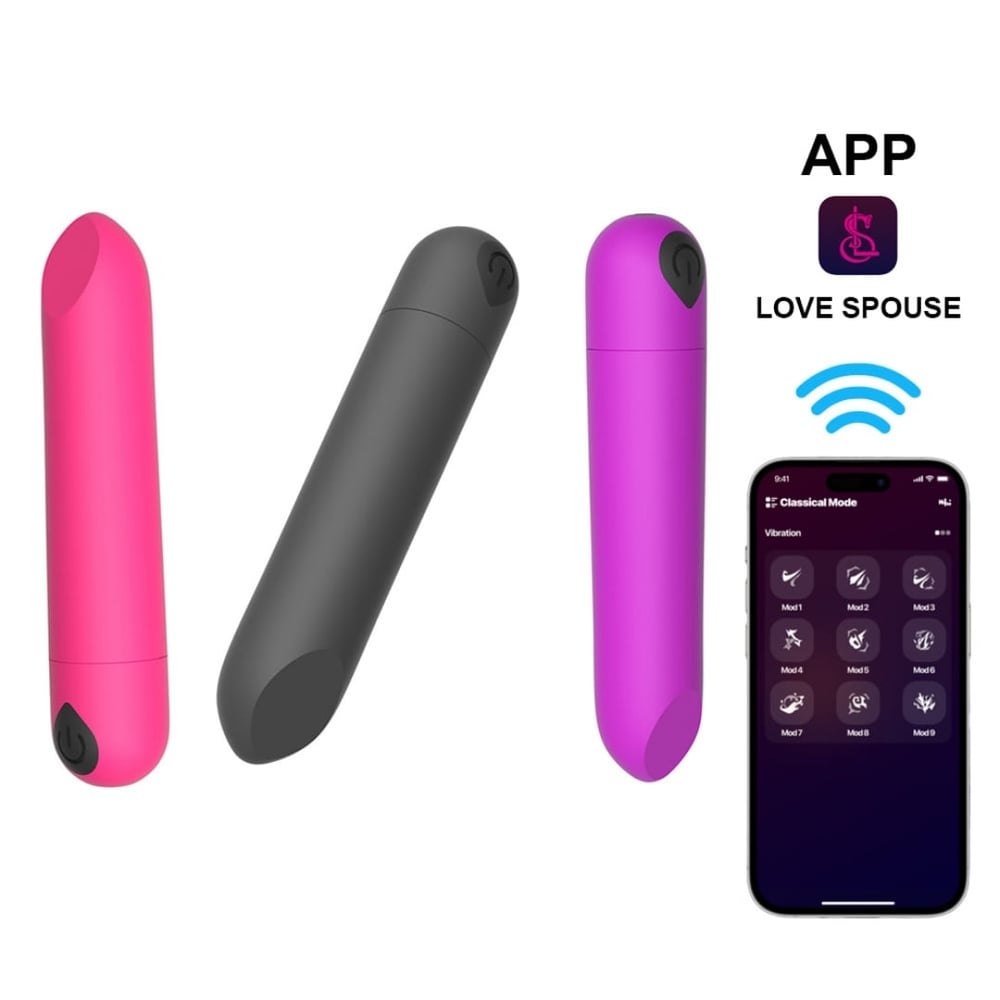 Bullet Wireless Com 10 Vibrações Via App Vibe Toys