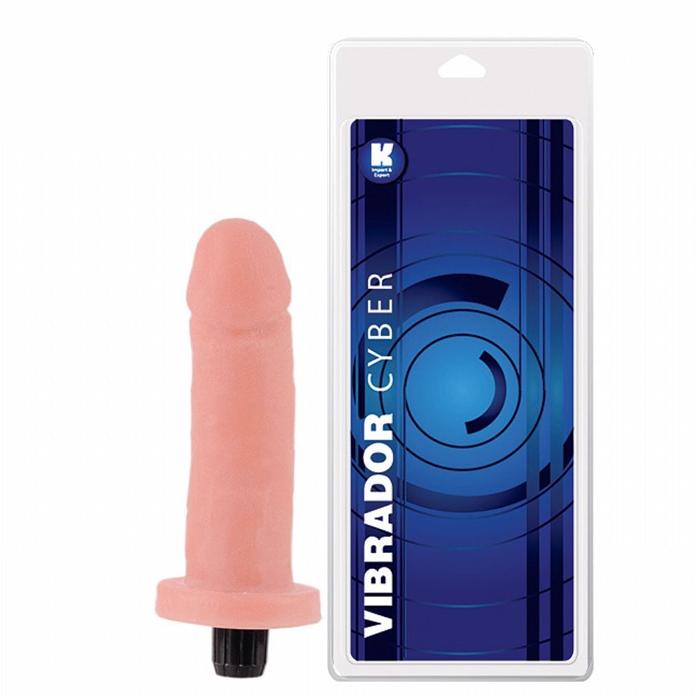 Prótese Cyber Com Vibrador 16 X 3,7 Cm Ktoy