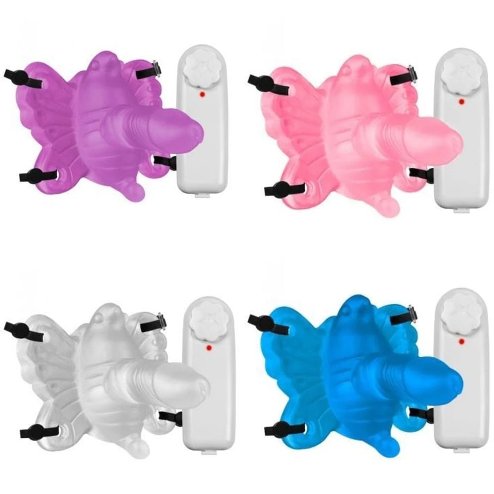 Vibrador Butterfly Estimulador Feminino Com Mini Pênis Pau Brasil