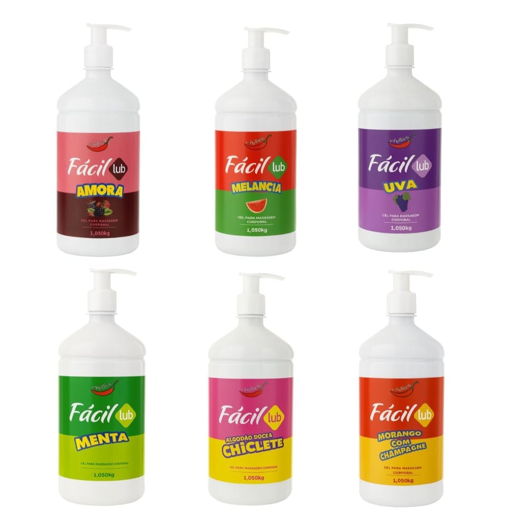 Fácil Lub Gel Lubrificante Beijável 1,050kg Chillies