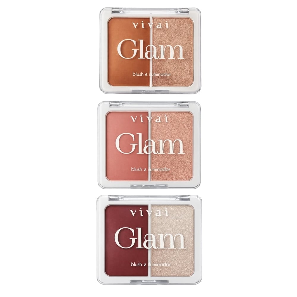 Glam Duo Blush E Iluminador Vivai