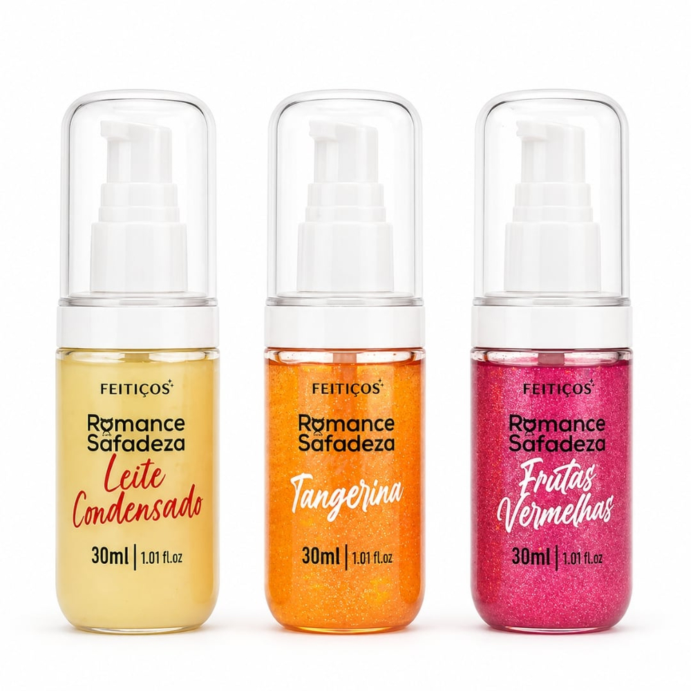 Romance Com Safadeza Calda Estimulante Beijável Com Brilho 30ml Feitiços