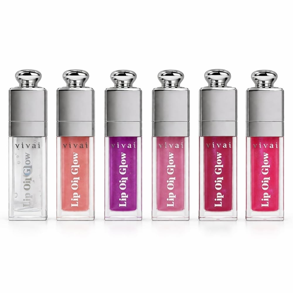 Gloss Lip Oil Glow Efeito Espelhado 9,5ml Vivai