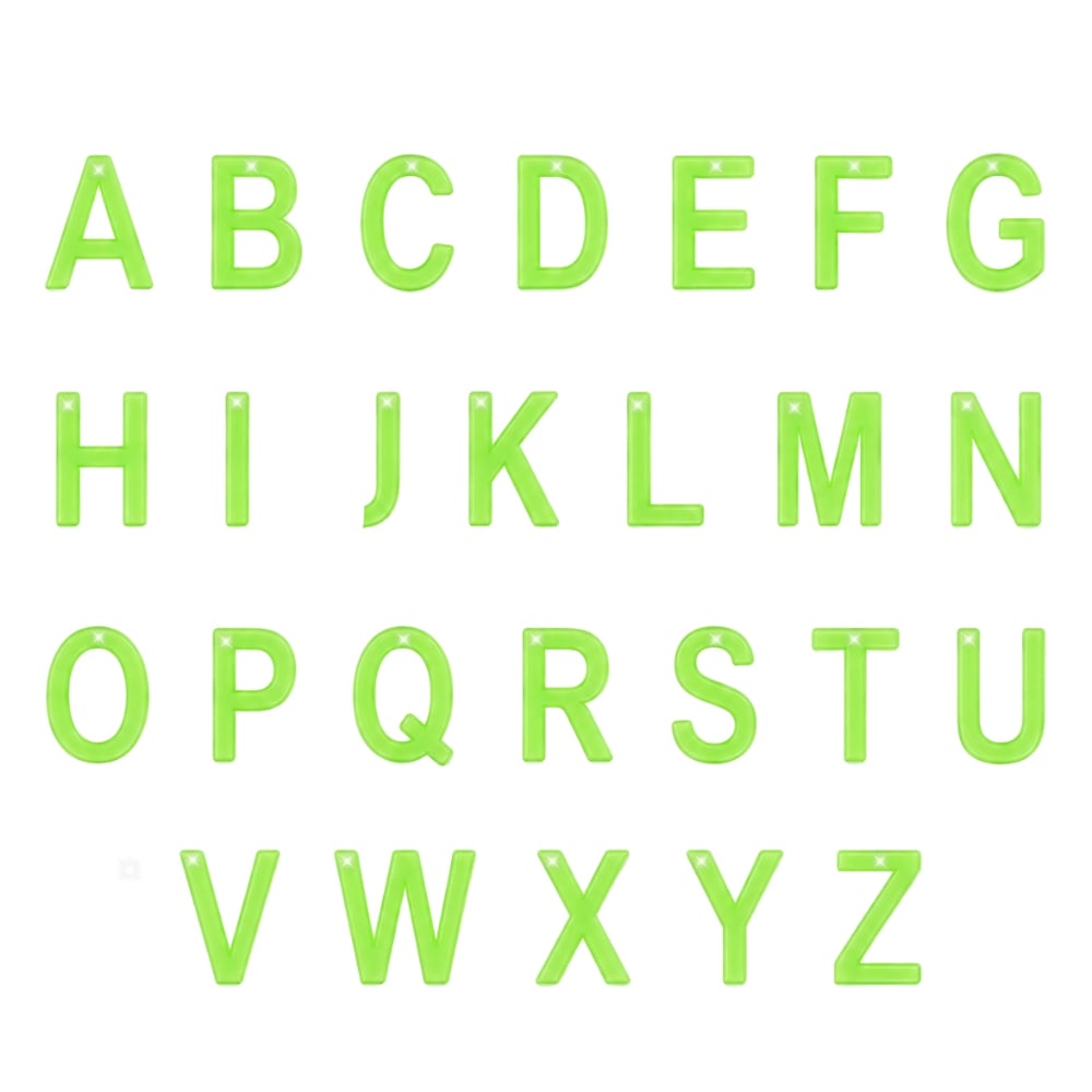 Letras Para Personalizar Fosforecente De Plástico Hard