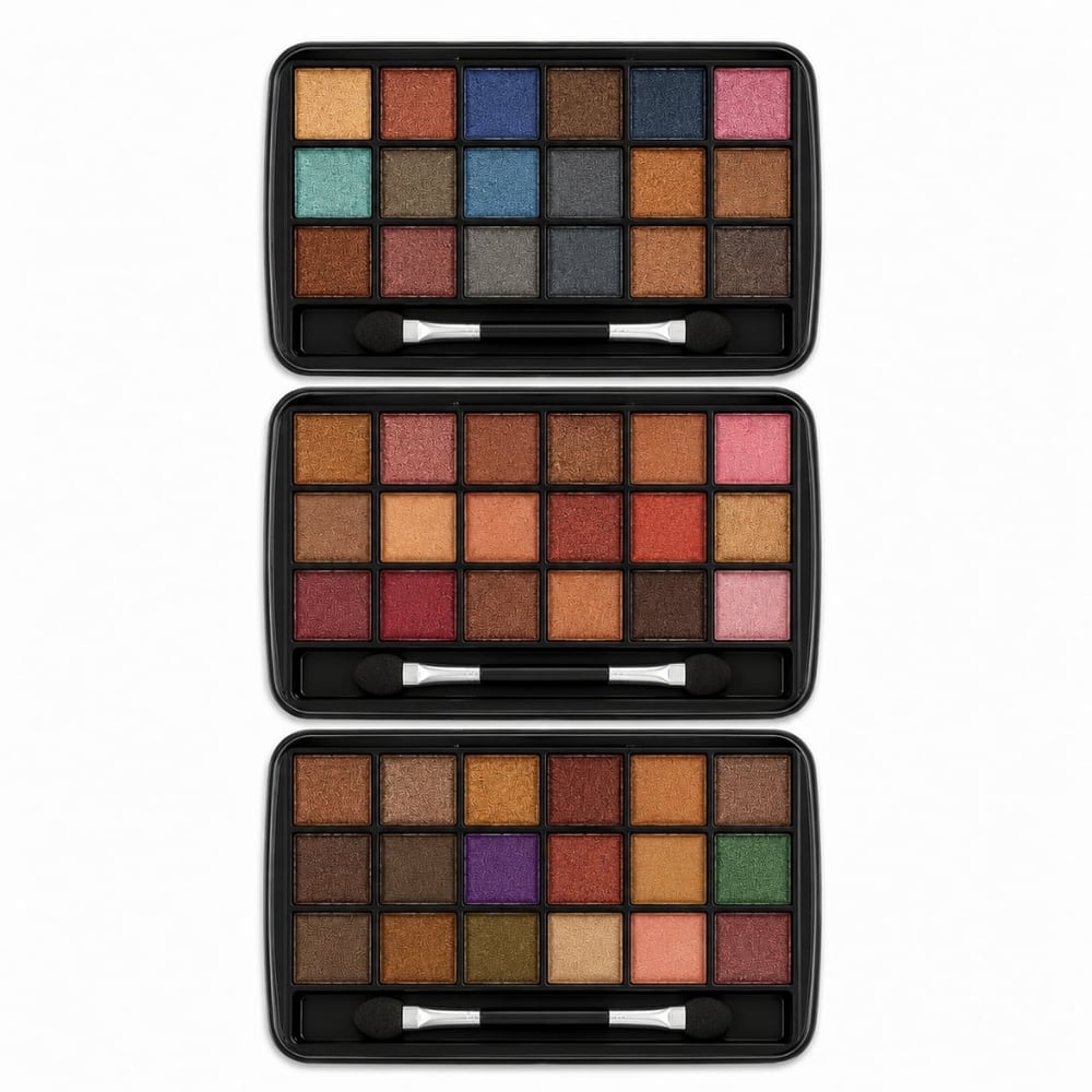Estojo De Sombra Matte Com 18 Cores Vivai