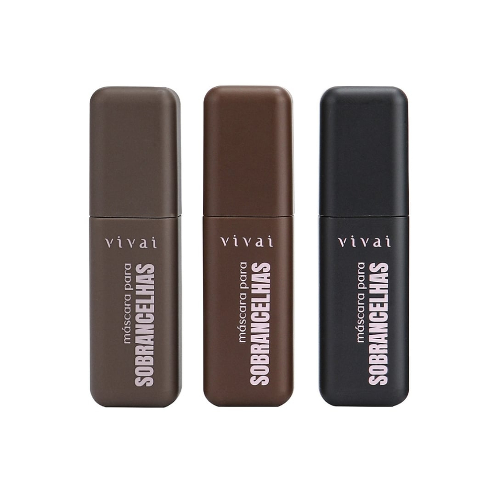 Máscara Para Sobrancelhas Tons Escuros 8ml Vivai