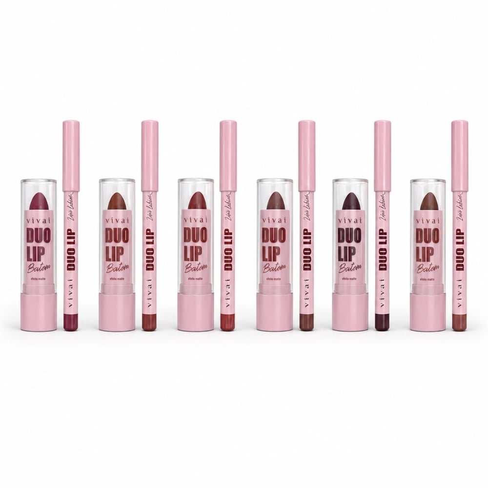 Duo Lip Lápis Labial E Batom Matte Vivai