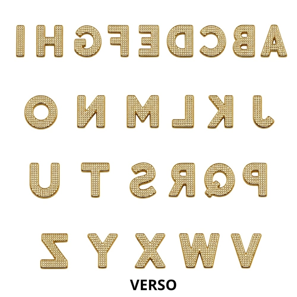 Letras De Metal Para Personalizar Douradas Yaffa Lingerie