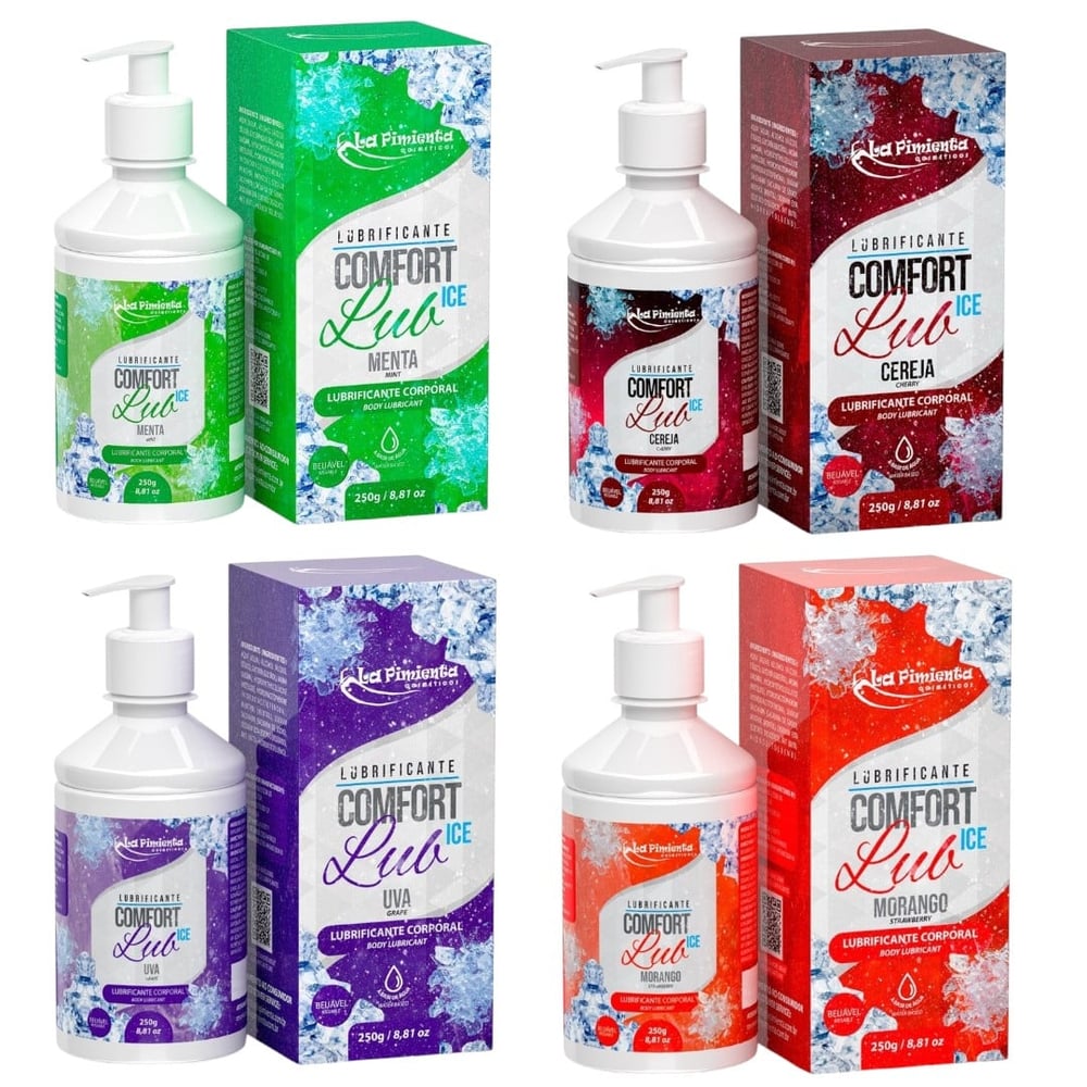 Comfort Lub Ice Lubrificante Corporal Beijável 250g La Pimienta