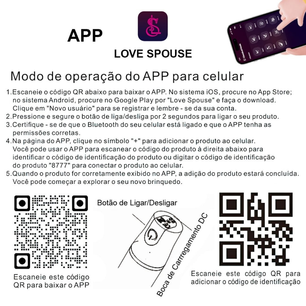 Estimulador Ponto G Controle Via Aplicativo Vibe Toys