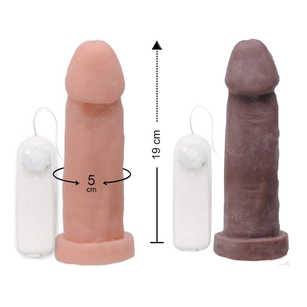 Prótese Em Cyber Ultra Macio Vibração Multivelocidade 19 X 5cm Ktoy