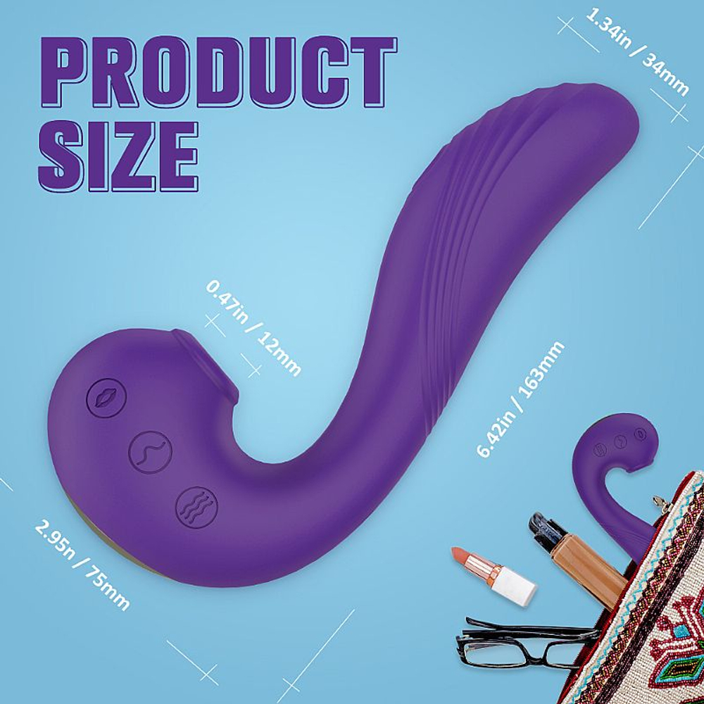Vibrador De Ponto G Com Pulsação Angel's Wings Vibe Toys