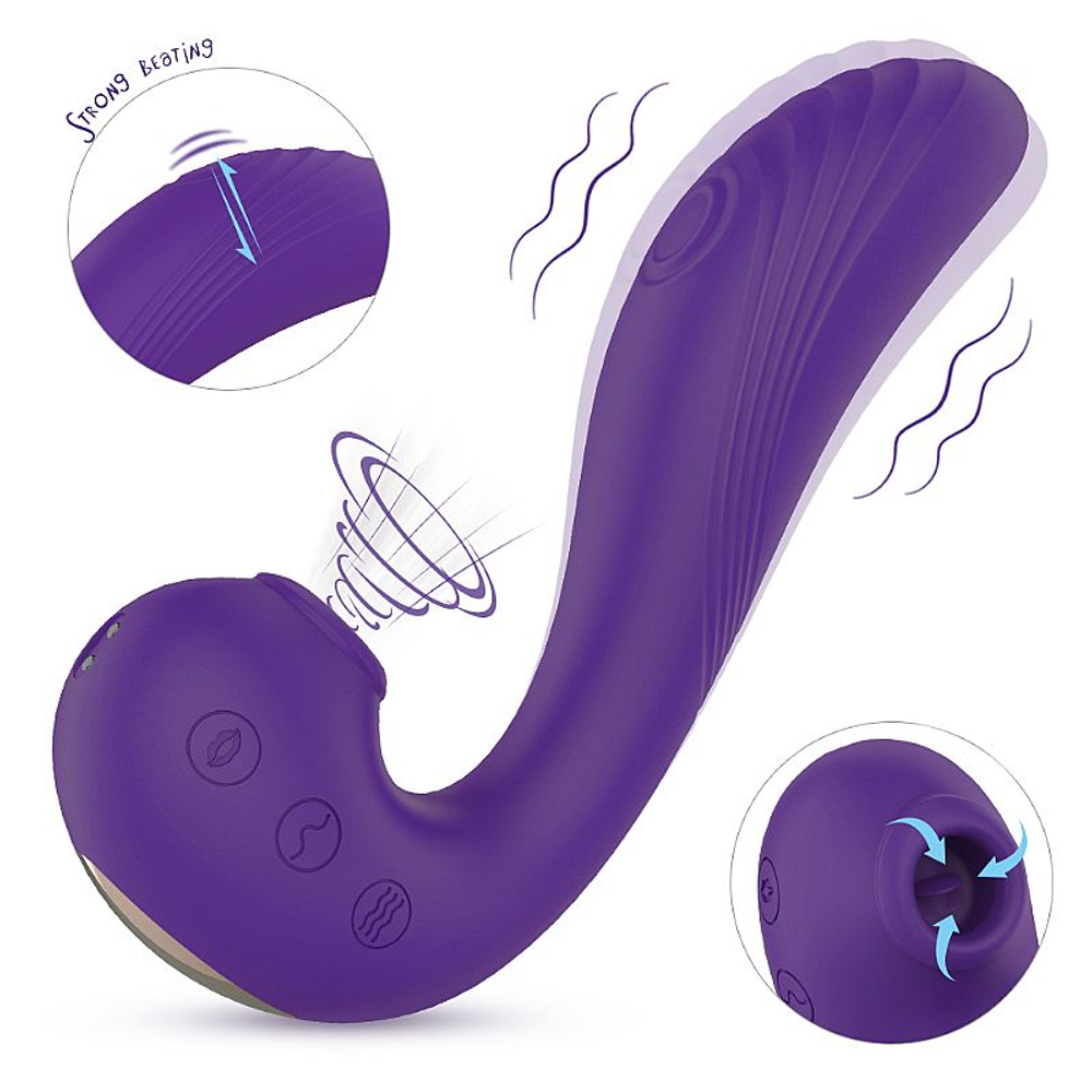 Vibrador De Ponto G Com Pulsação Angel's Wings Vibe Toys
