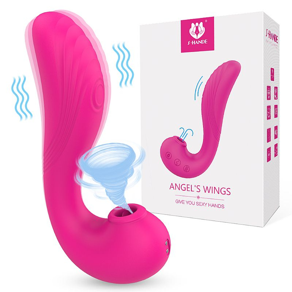 Vibrador De Ponto G Com Pulsação Angel's Wings Vibe Toys