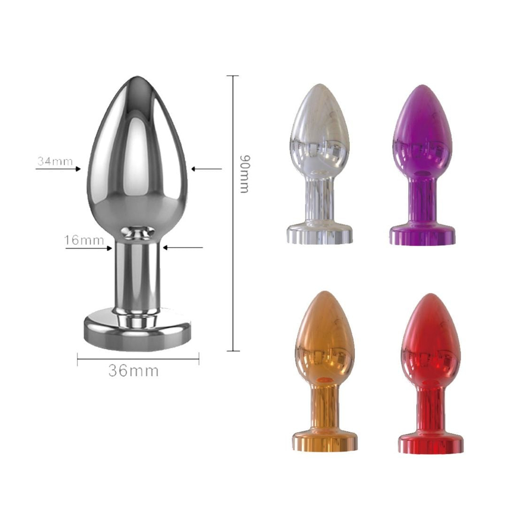 Plug Anal Cromado Com 10 Vibrações E Controle Via App Vibe Toys