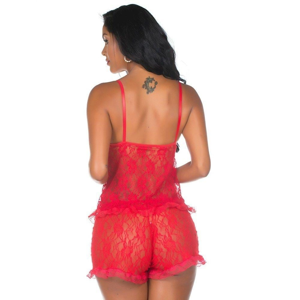 Shortdool Rendado Pimemnta Sexy 