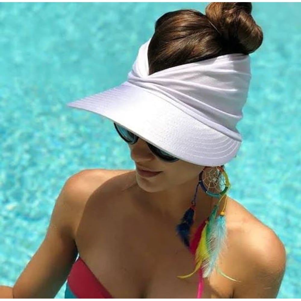 Chapéu Viseira Turbante Dupla Face Pink Lingerie