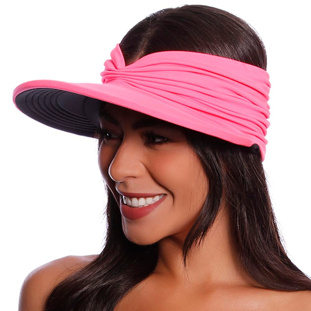 Chapéu Viseira Turbante Dupla Face Pink Lingerie