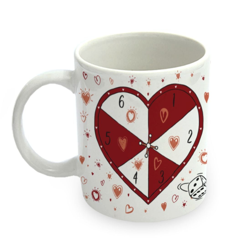 Caneca Jogos Do Amor Com Dadinho 300ml Simas Presentearia