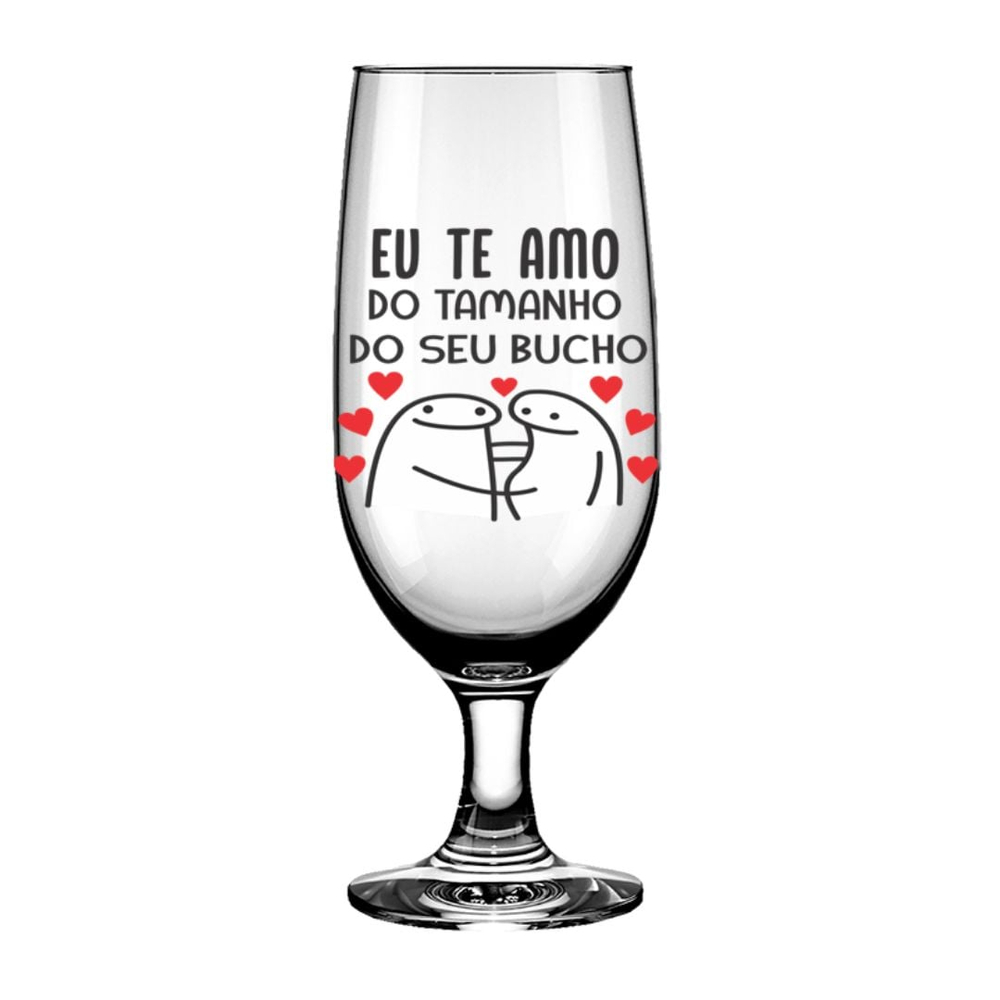 Taça De Cerveja Flork Te Amo Do Tamanho 300ml Simas Presentearia