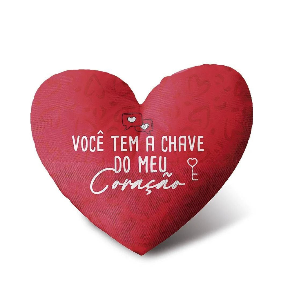 Almofada De Coração Você Tem A Chave Sude Presentes