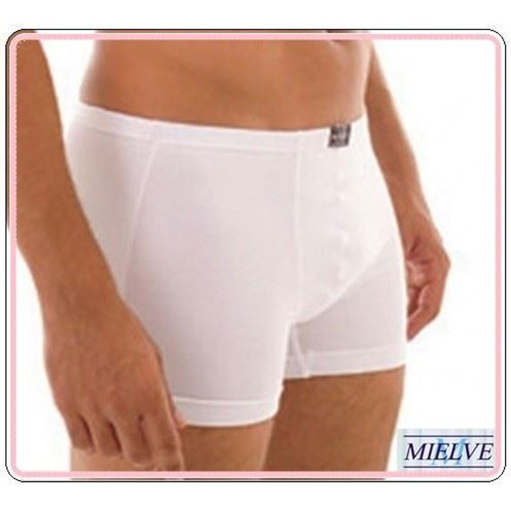 Cueca Boxer Em Viscose Com Cós Embutido Mielve