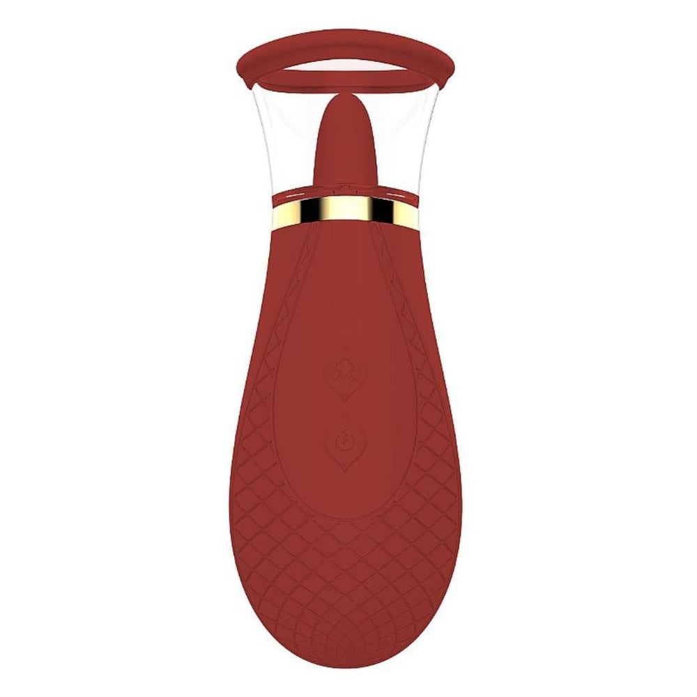 Vibrador Honey Pistil Com Sucção E Estimulador Língua Shande