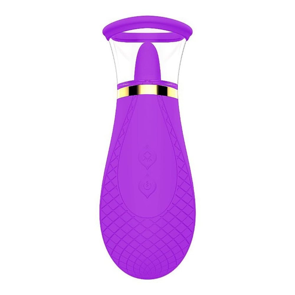 Vibrador Honey Pistil Com Sucção E Estimulador Língua Shande
