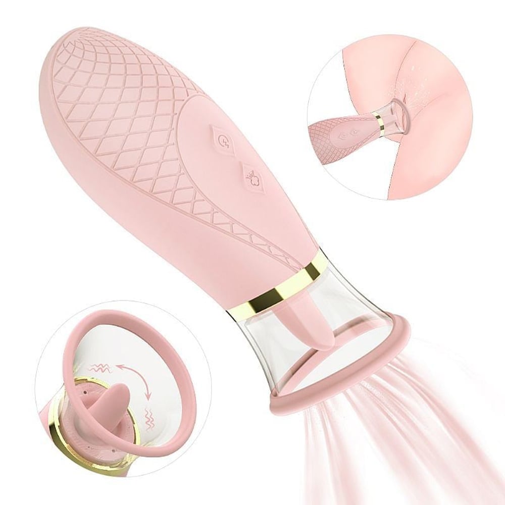 Vibrador Honey Pistil Com Sucção E Estimulador Língua Shande