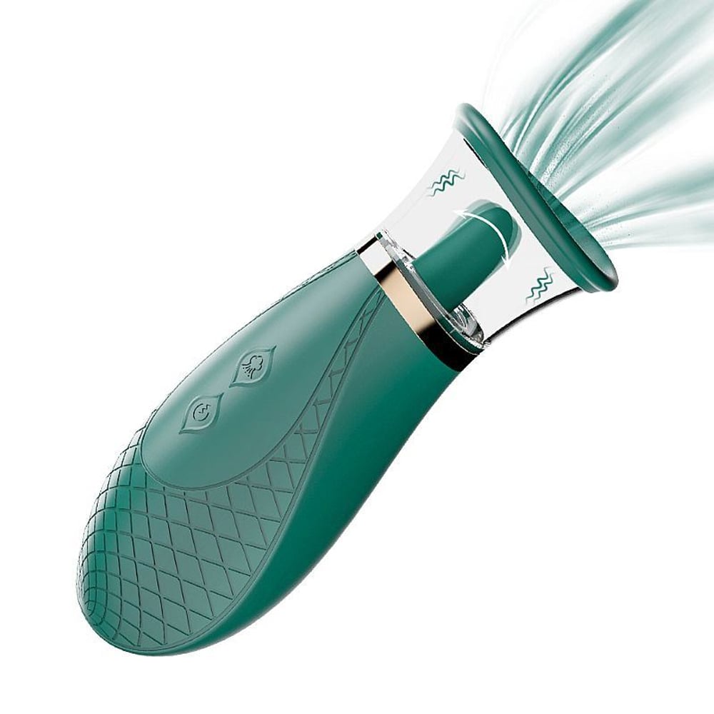 Vibrador Honey Pistil Com Sucção E Estimulador Língua Shande