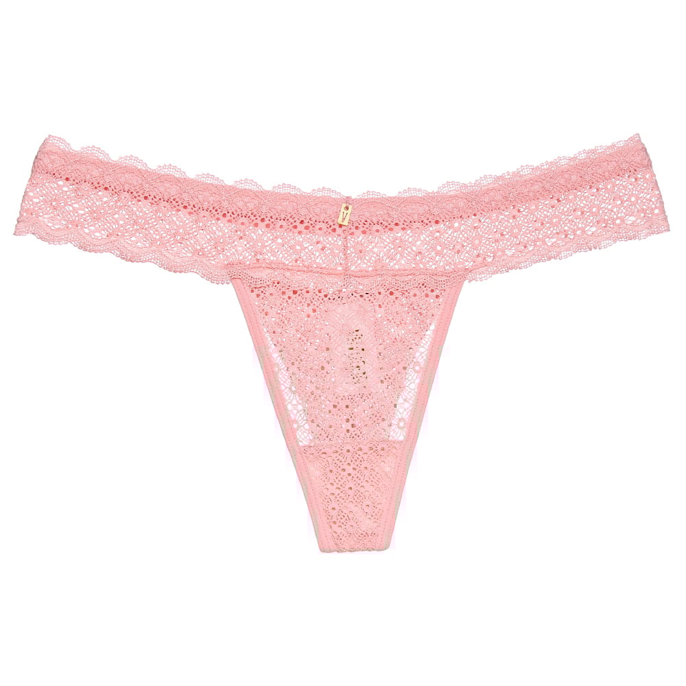 Calcinha Fio Dental Em Renda Com Cintura Reta Vaydosa