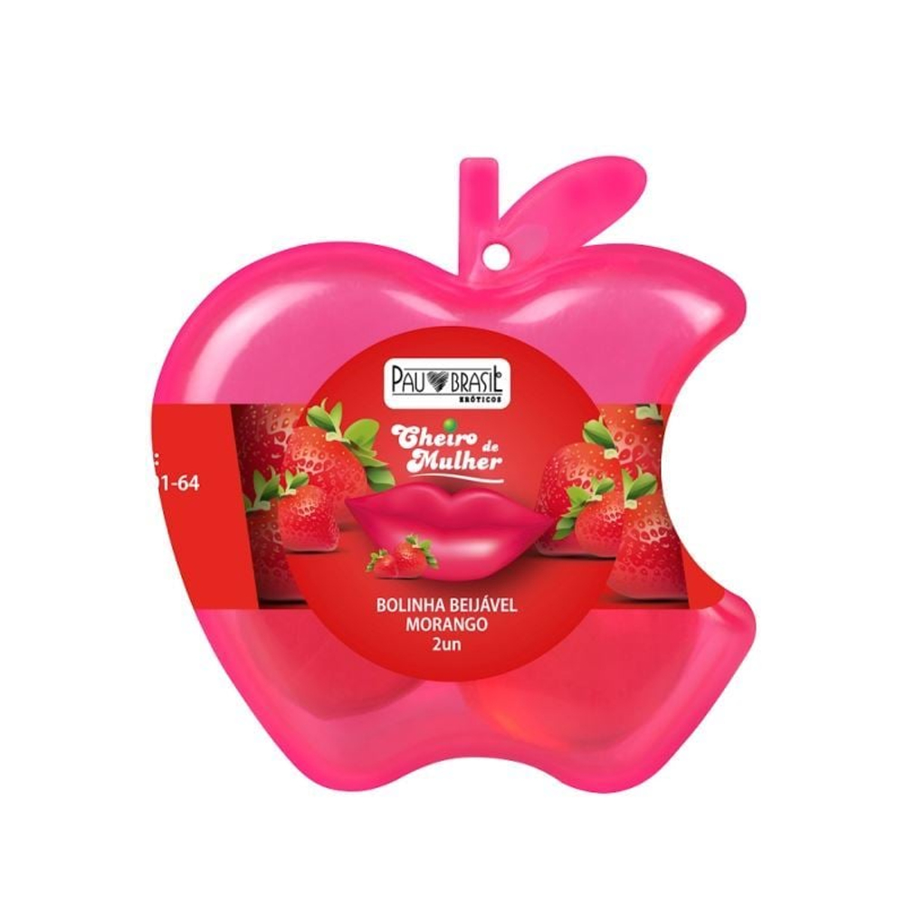 Bolinha Beijável 2 Unidades Pau Brasil