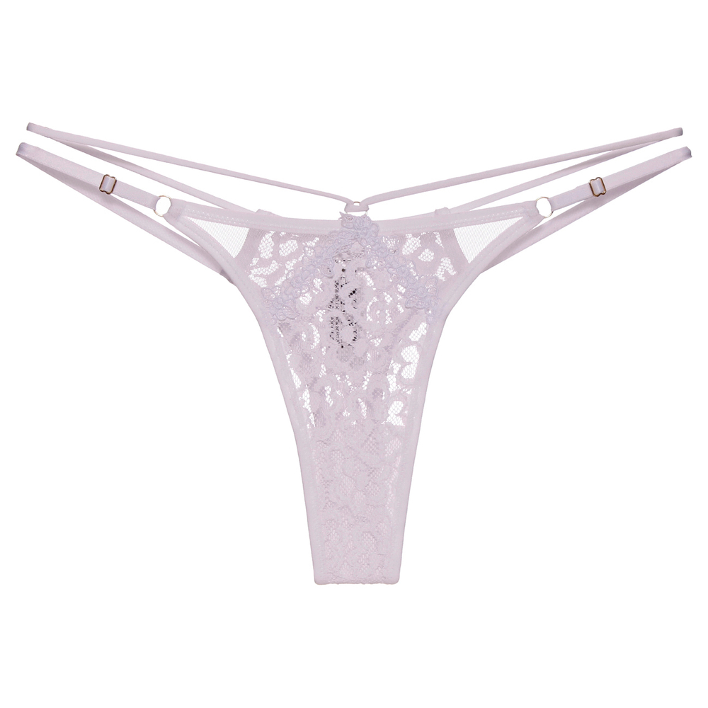 Calcinha Fio Dental String Tiras Guipier Nayane