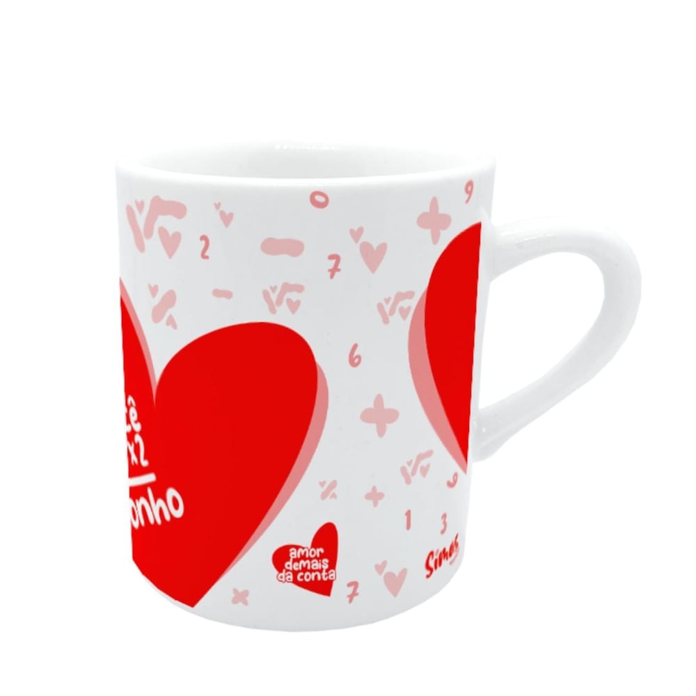 Caneca Te Amo Vezes Um Milhão 120 Ml Simas Presentearia