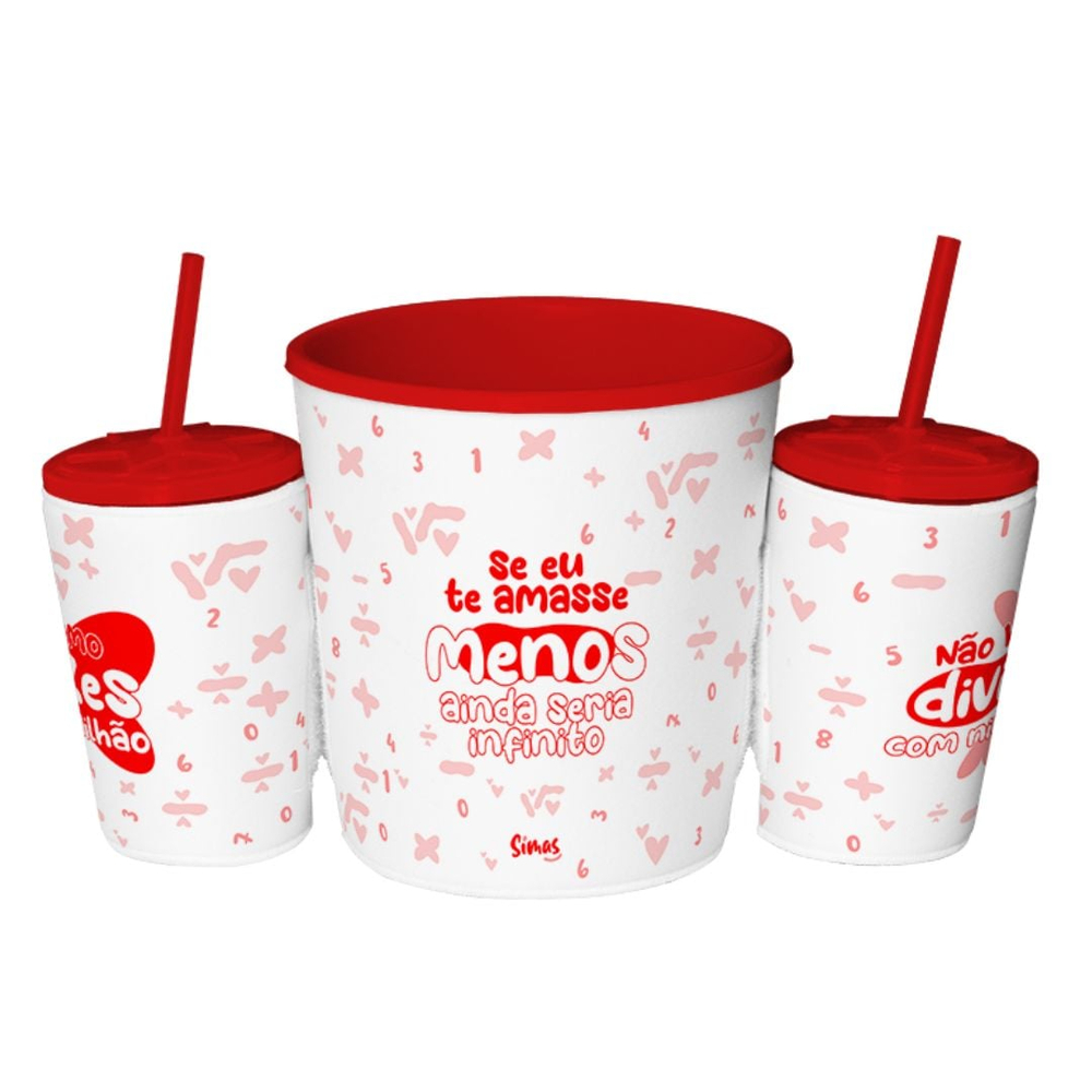 Kit Pipoca Amor Demais Da Conta Simas Presentearia