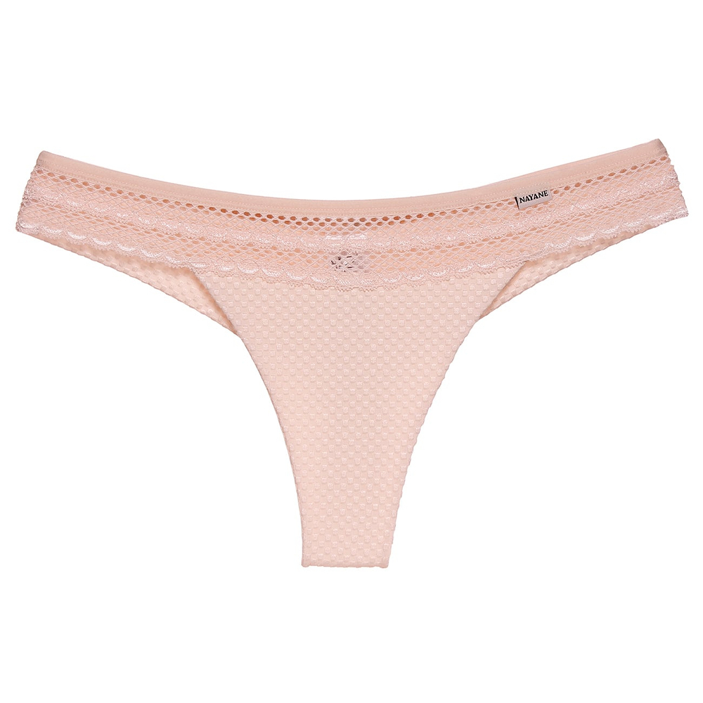 Calcinha Fio Dental Duplo Faixa De Renda Frente Nayane