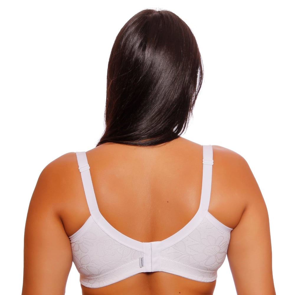 Sutiã Meia Taça Plus Size Redutor Em Jackard Com Bojo E Aro Nayane