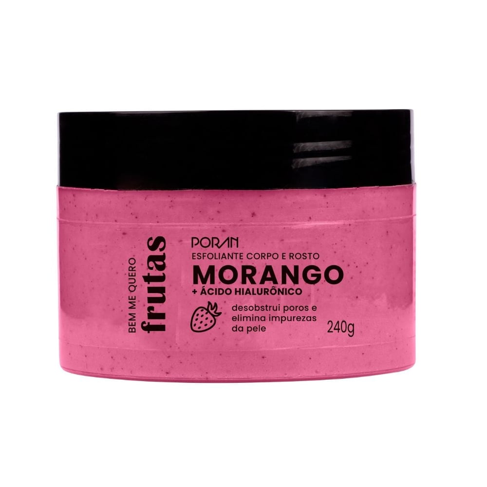 Esfoliante Corporal E Facial Linha Bem Me Quero Frutas 240g Porán Cosméticos