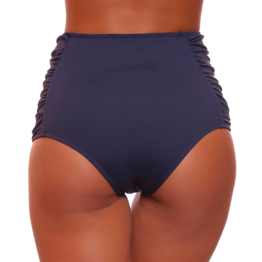 Calcinha Biquini Alta Drapeada Lateral Pink Lingerie