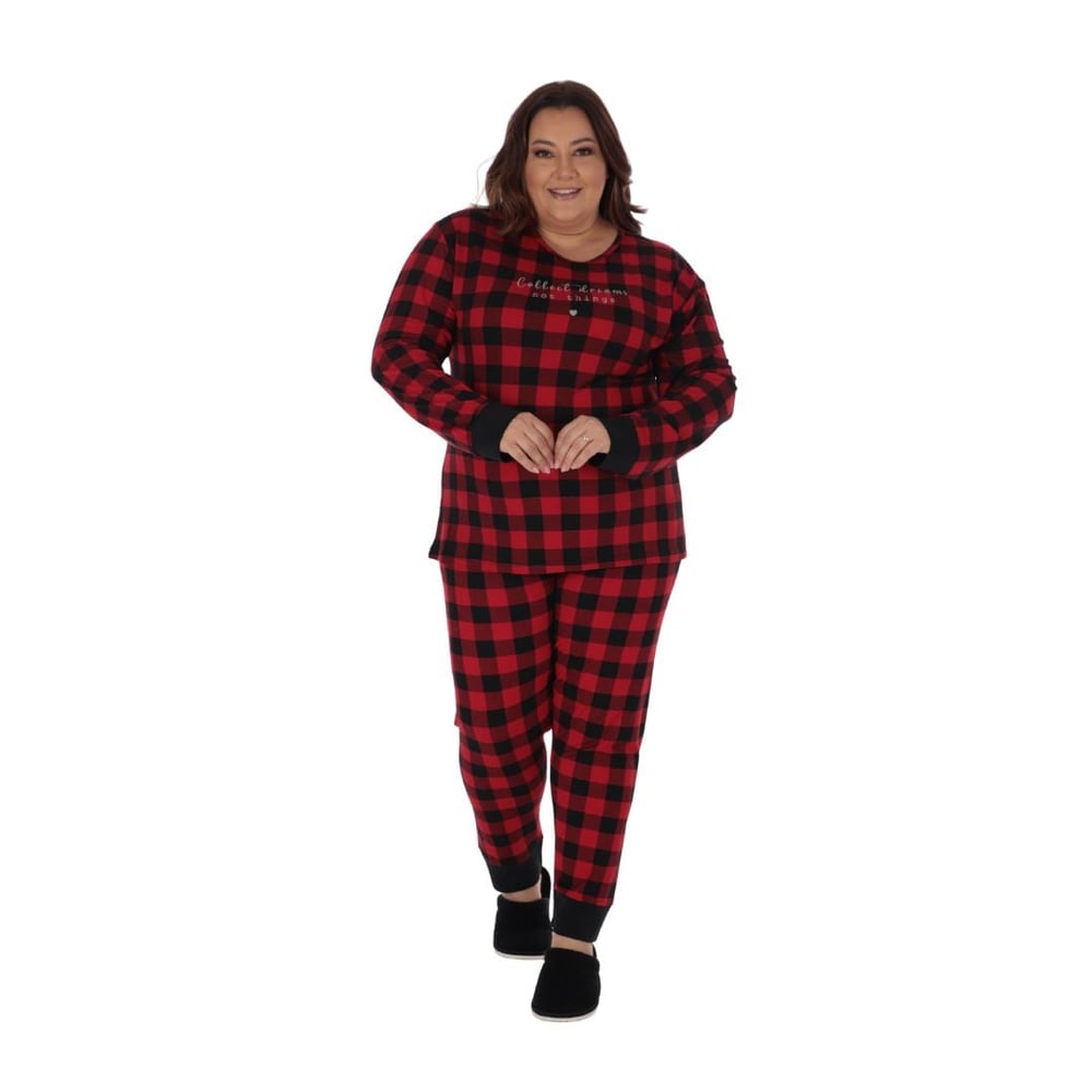 Pijama Total Print Suede Variados Victory